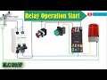 Relay Operation Start Stop Control Wiring Wiring Diagram Single Phase Relay