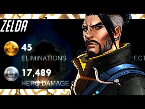 WRAXU BEST HANZO IN THE WORLD! 45 ELIMS! [ OVERWATCH SEASON 17 TOP 500 ]