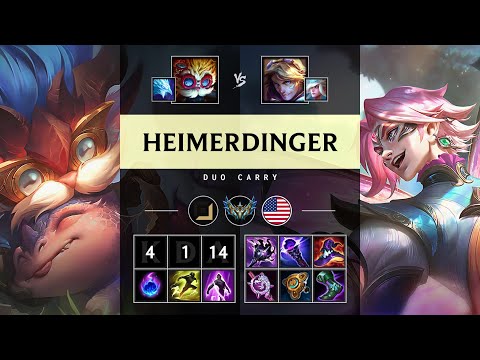 Heimerdinger Carry vs Ezreal - NA Challenger Patch 25.18