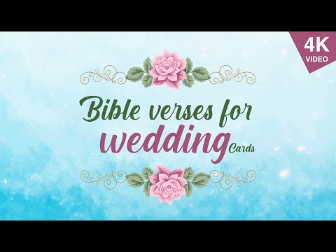 BIBLE VERSES FOR WEDDING
