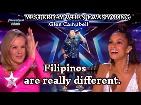 YESTERDAY WHEN I WAS YOUNG|BRITAIN'S GOT TALENT TRENDING AUDITION PARODY PHILIPPINES INCRIDBLE VOICE