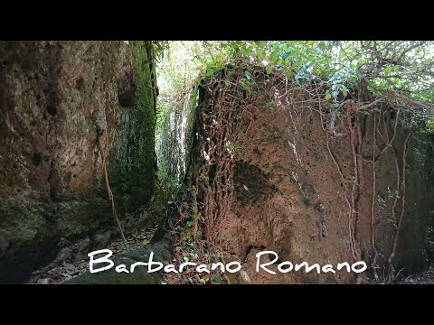The Mega Altar inside the "Via Cava" of Barbarano Romano: the magic of the Etruscans!