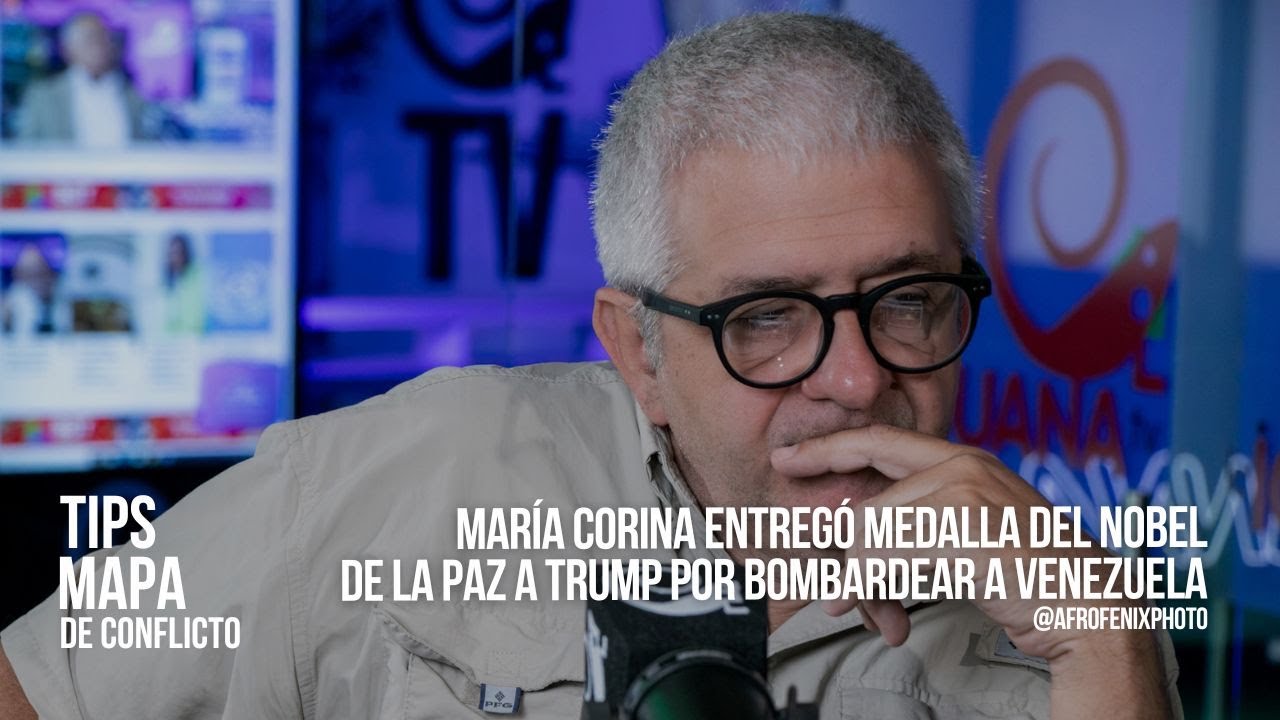 María Corina entregó medalla del Nobel de la Paz a Trump por bombardear a Venezuela