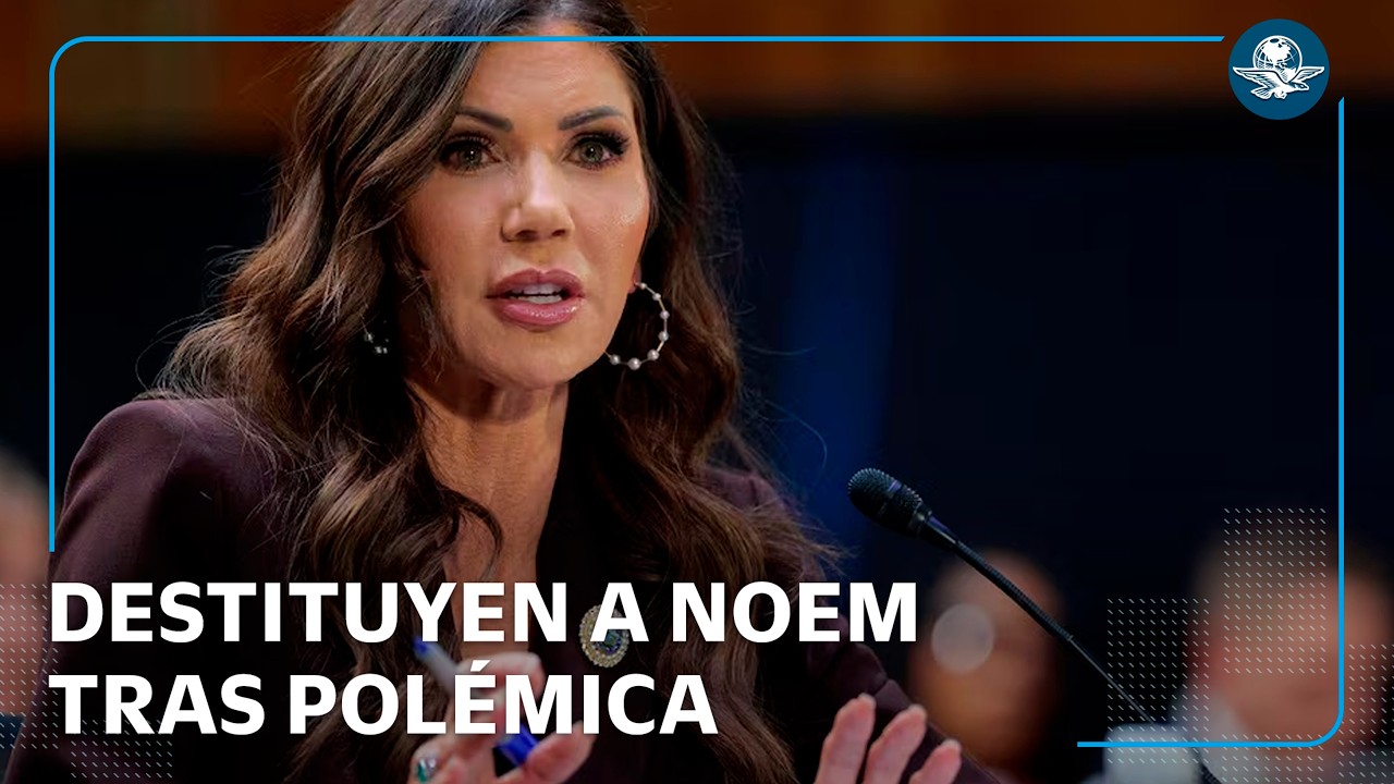Trump destituye a Kristi Noem y anuncia nuevo jefe de Seguridad Nacional