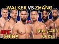 UFC Fight Night Walker Vs Zhang Full Card Predictions And Breakdown