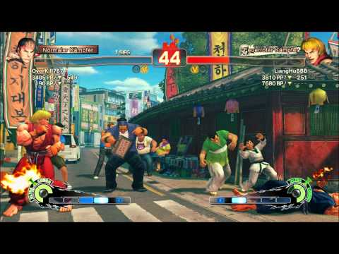SSF4 AE LiangHuBBB ( Ken ) vs OverKill787 ( Evil Ryu )