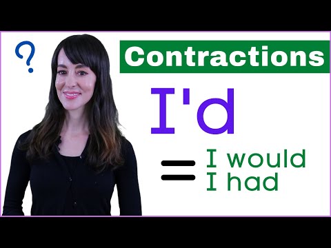 Would vs Had｜英語の短縮形を学ぶ (Would vs Had | Learn English Contractions)