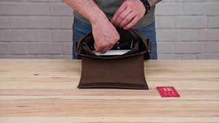 Сумка чоловіча SHVIGEL 11095 шкіряна коричнева