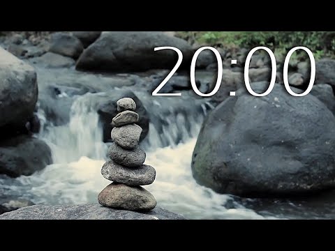 Waterfall | 20 Minute TIMER - calming Music.