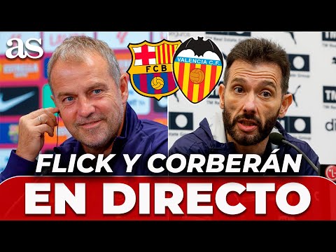 FLICK and CORBERÁN, LIVE | PRESS CONFERENCE after BARCELONA vs. VALENCIA on LALIGA