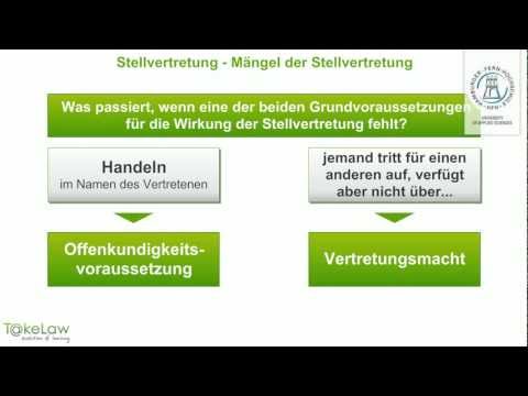 WPR1 (BGB AT) - 238/252 - Stellvertretung - Mängel der Stellvertretung