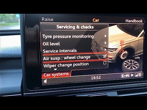2010-2018 Audi A6 (4G, C7) / A7 (4G) / A8 (D4, 4H) Adaptive Air Suspension Jacking Mode on/off