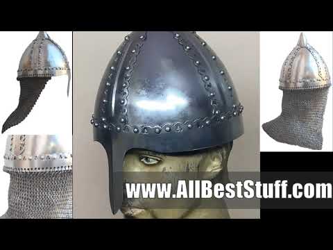 Watch YouTube Video for Functional Medieval Russian Boyar Helmet - Gnezdovo helmet
