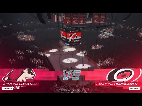 NHL 21 Full Match - Arizona Coyotes vs Carolina Hurricanes - Simulation