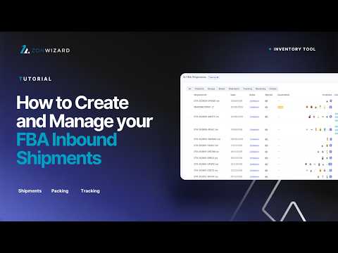 👉 How to Create and Manage an FBA Inbound Shipment on ZonWizard | Complete Step-by-Step Guide