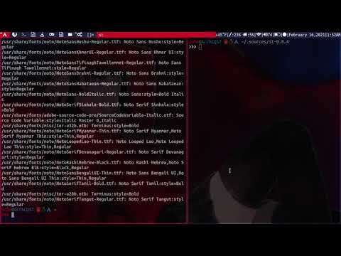 How  to Change the Suckless (ST) Terminal Font!