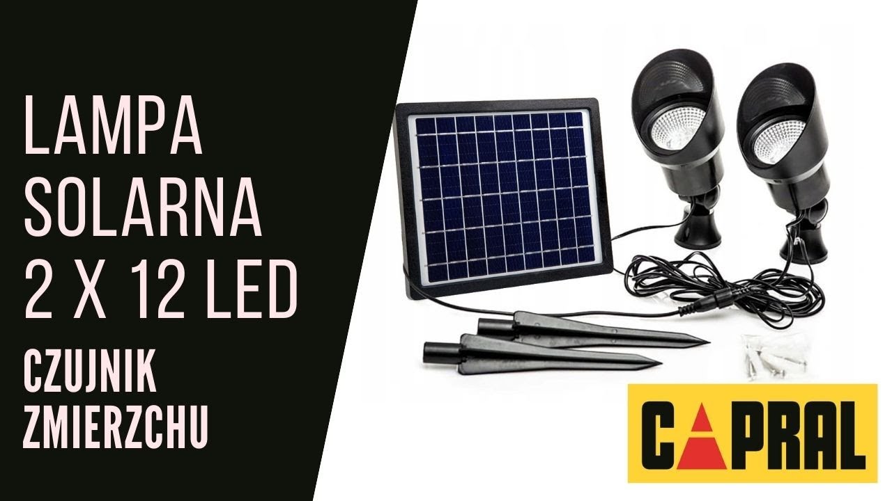 Watch Lampa solarna Capral model 2 x 12 LED z czujnikiem zmierzchu! now Lampa solarna Capral model 2 x 12 LED z czujnikiem zmierzchu!