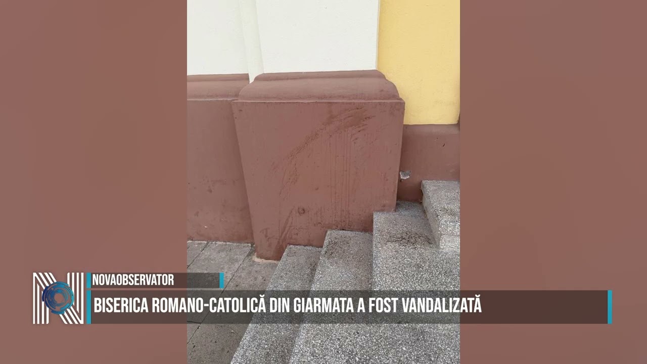 Biserica Romano-Catolică din Giarmata a fost vandalizată
