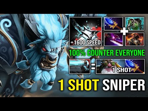 IF There's Sniper Just Pick Spirit Breaker to 1 Shot Him | WTF +1600 Charge Speed Perma Bash Dota 2