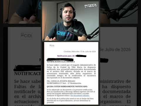 🚨 ESCÁNDALO EN VILLA MARÍA: TE VUELVEN A COBRAR MULTAS QUE YA PAGASTE HACE UN AÑO 🤌