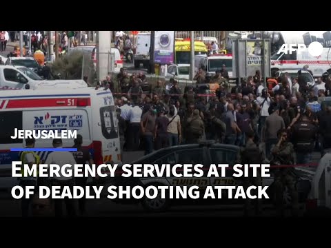 Emergency services at site of deadly east Jerusalem shooting attack | AFP