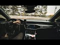 1 Hour ASMR 2023 Audi RS6 Winding Roads Drive Cockpit View Pure V8 Sound No Talk No Music