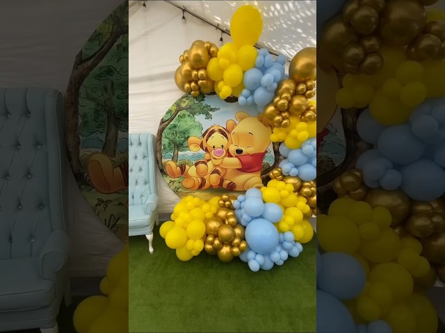 Vídeo relacionado con Winnie Pooh Decoración para Cumpleaños - Mantel, Globos y Tarta para Fiesta