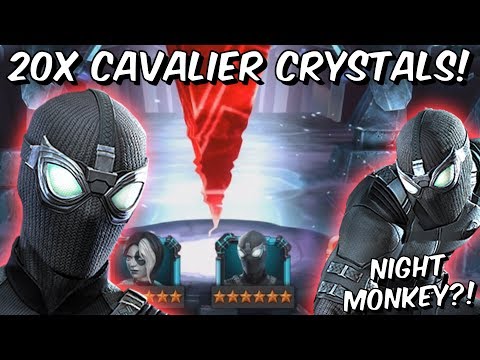 20x 6 Star Spider-Man (Stealth Suit) Cavalier Featured Crystal Opening - Marvel Contest of Champions