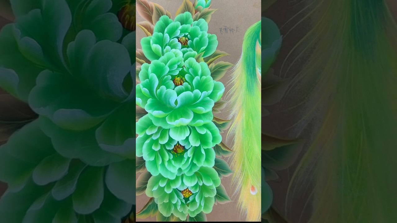 国画，牡丹，太美丽啦！ #calligraphy