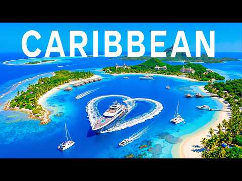 Caribbean 4K 🌴 | White Sand Beaches, Turquoise Waters & Tropical Deep House 2026