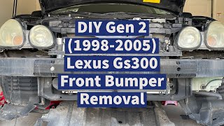 DIY Gen 2 (1998-2005) Lexus Gs300 Front Bumper Removal