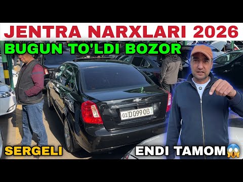 BUGUN BOZOR TO'LDI😱 JENTRA NARXLARI SERGELI MOSHINA BOZORI 2026 Жентра нархлари 2026
