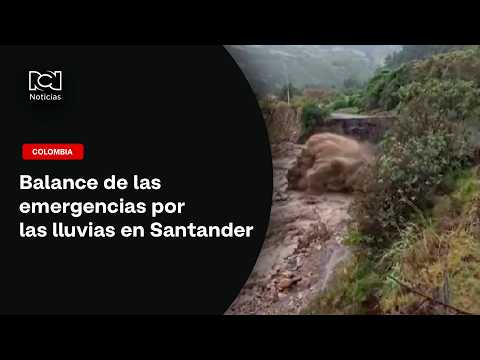 Balance de las afectaciones por las lluvias en Santander previo al puente festivo