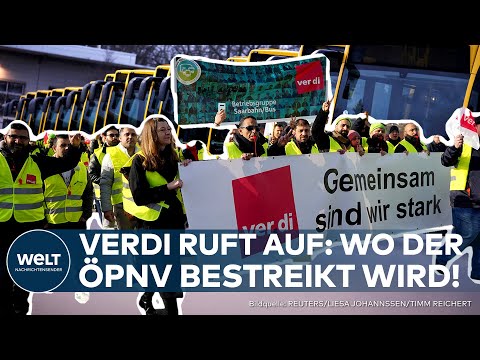 DEUTSCHLAND: "Rund 48 Stunden Streik" Tarifkonflikt führt zu Nahverkehrschaos! Wo gestreikt wird