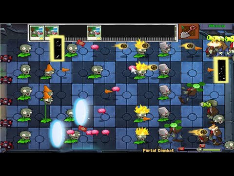 ZomPlants vs ZomBotany Pak - Portal Combat Minigame - PvZ Pak - Plants vs Zombies Gameplay