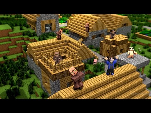 Türkçe Minecraft Sade Survival - Bölüm 1 - Köy Bulduk