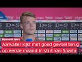 Vito van Crooij voelt zich goed bij Sparta: 'Goede groep en goede jongens om me heen'