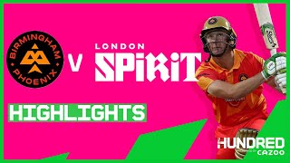 Chris Benjamin Heroics! | Birmingham Phoenix vs London Spirit - Highlights | The Hundred 2021