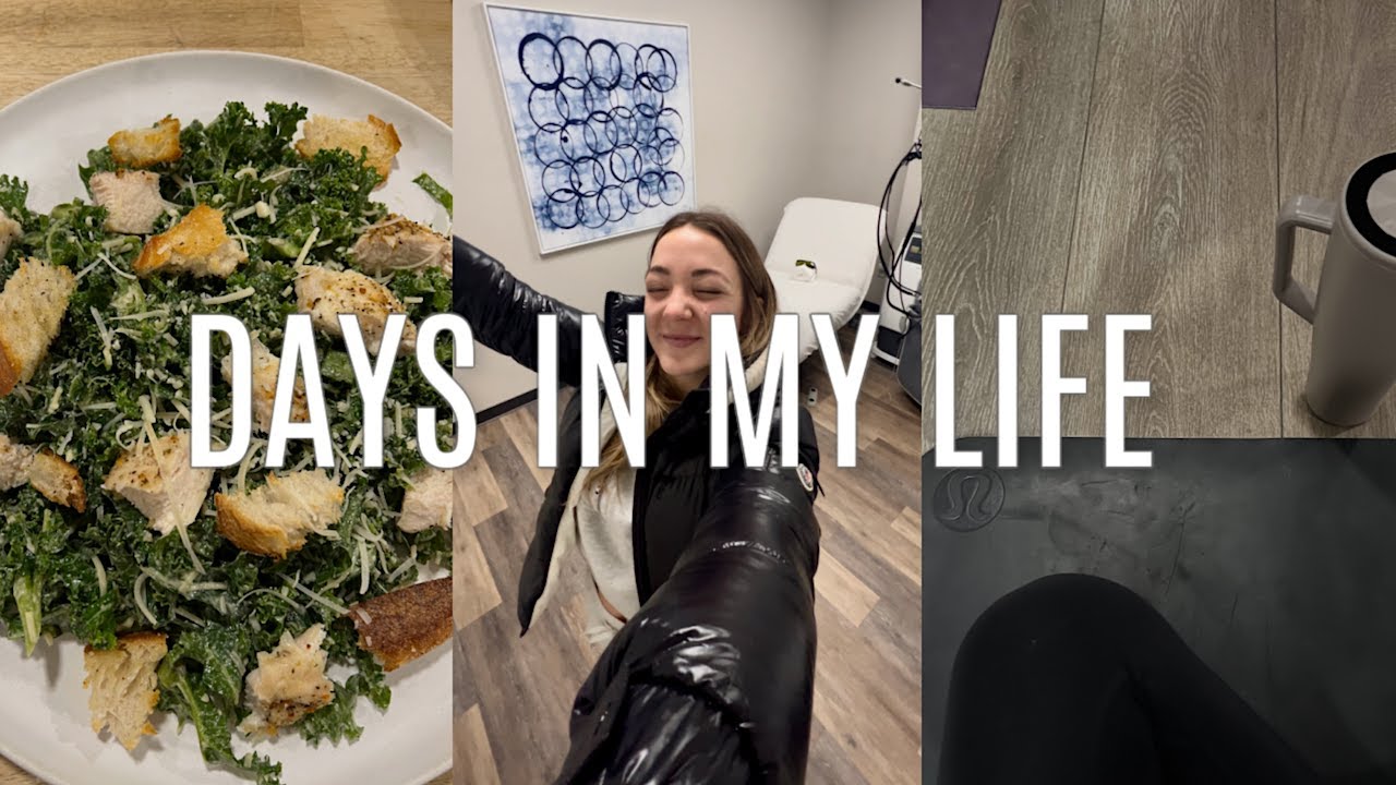 VLOG: laser appointment, fav caesar salad recipe, hot yoga, grocery haul, etc !