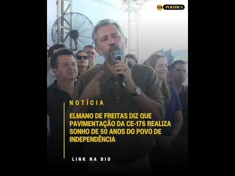 Elmano diz que pavimentação da CE-176 realiza sonho de 50 anos do povo de Independência
