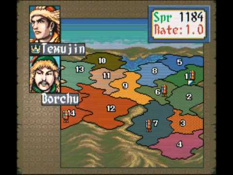 Genghis Khan II : Clan of the Grey Wolf Super Nintendo