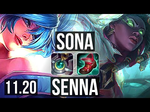 SONA & Miss Fortune vs SENNA & Lucian (SUPPORT) | 5/0/6, Rank 5 Sona | BR Challenger | v11.20
