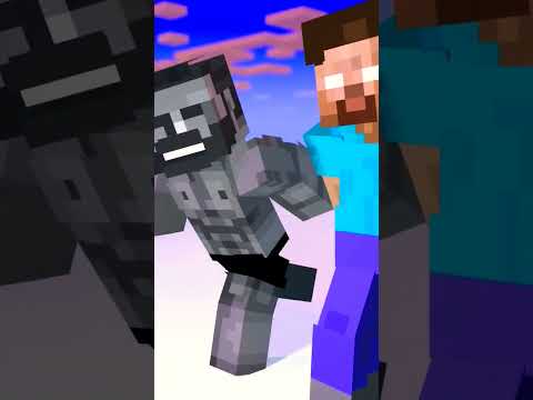 Herobrine Absorbs Stone Man Power - Epic Minecraft Animation