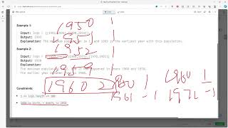 YouTube video 'LeetCode 1854 | Maximum Population Year | Counting Array | Java'