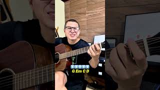 🎸Apenas 1 MOVIMENTO fácil e tudo FICOU MUITO MAIS BONITO: G Em C D