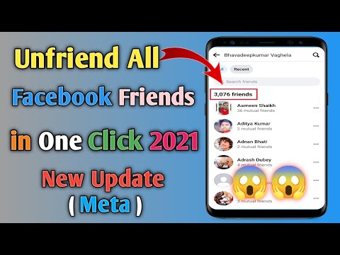 How To Unfriend All Facebook Friends in One Click 2021 || Delete & Remove All Facebook People ||