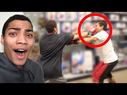 BOXING STRANGERS INSIDE STORES **Kicked Out**