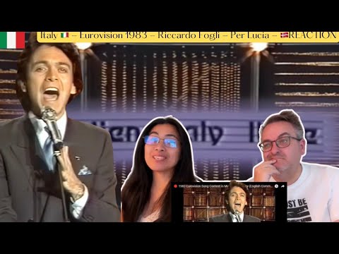 Italy 🇮🇹 - Eurovision 1983 - Riccardo Fogli - Per Lucia - 🇩🇰REACTION