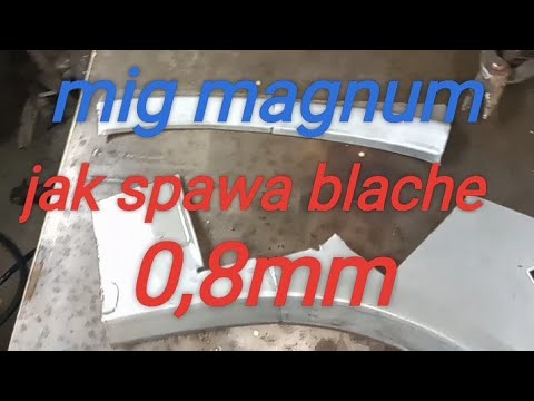 Mig magnum 210 synergia ,jak spawa blache 0,8mm samochodową