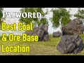 Palworld how to get coal, best coal farming spot, coal and ore base location, best base location